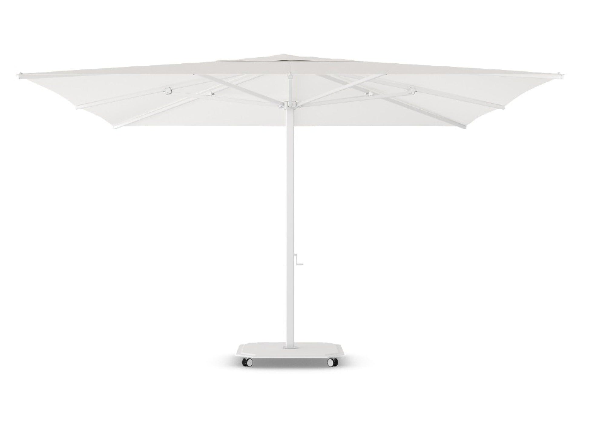 Caractere 400cm Centre Pole Umbrella in White - Outdoor Furniture