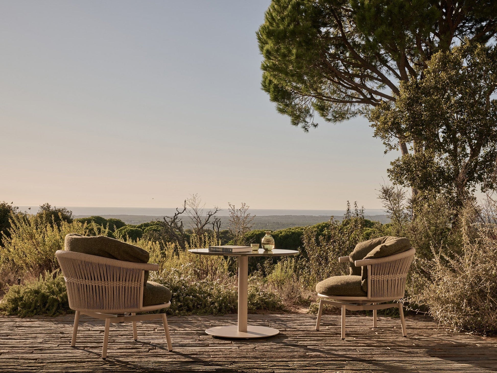 CESTA Swivel Lounge Chair Outdoor Furniture Tribu 