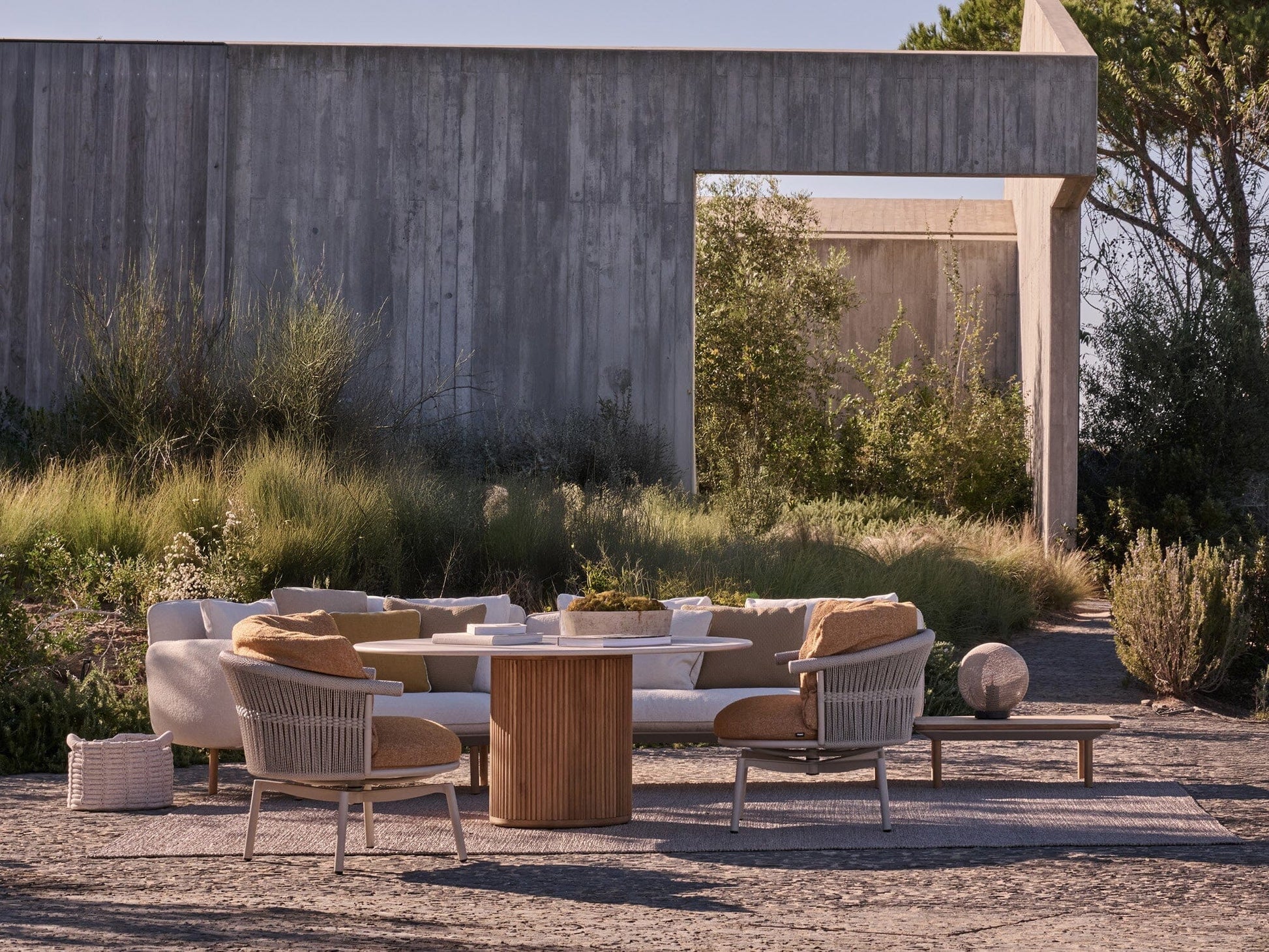 CESTA Swivel Lounge Chair Outdoor Furniture Tribu 