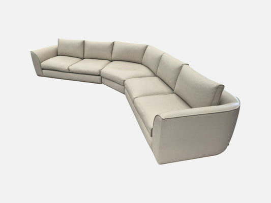 Erskine Modular Sofa in Senso Puff Leather Indoor Furniture Kett 