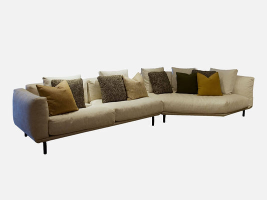 Feathertop Sofa in Lucca Linen Indoor Furniture Kett 