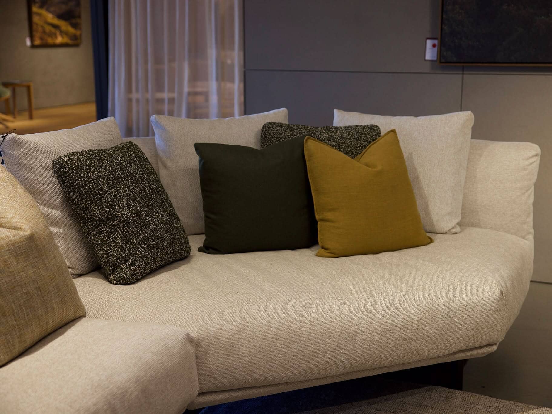 Feathertop Sofa in Lucca Linen Indoor Furniture Kett 