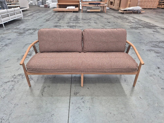 Forrest 3 Seater Sofa in Speckle Red (Alu Base)