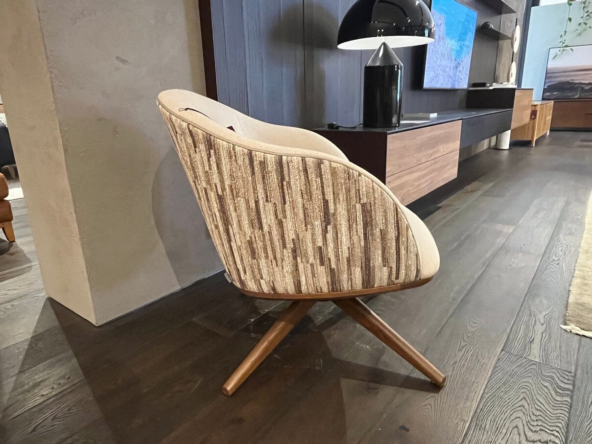 Glenaire Swivel Chair in Impaastare Bronze Indoor Furniture Kett 