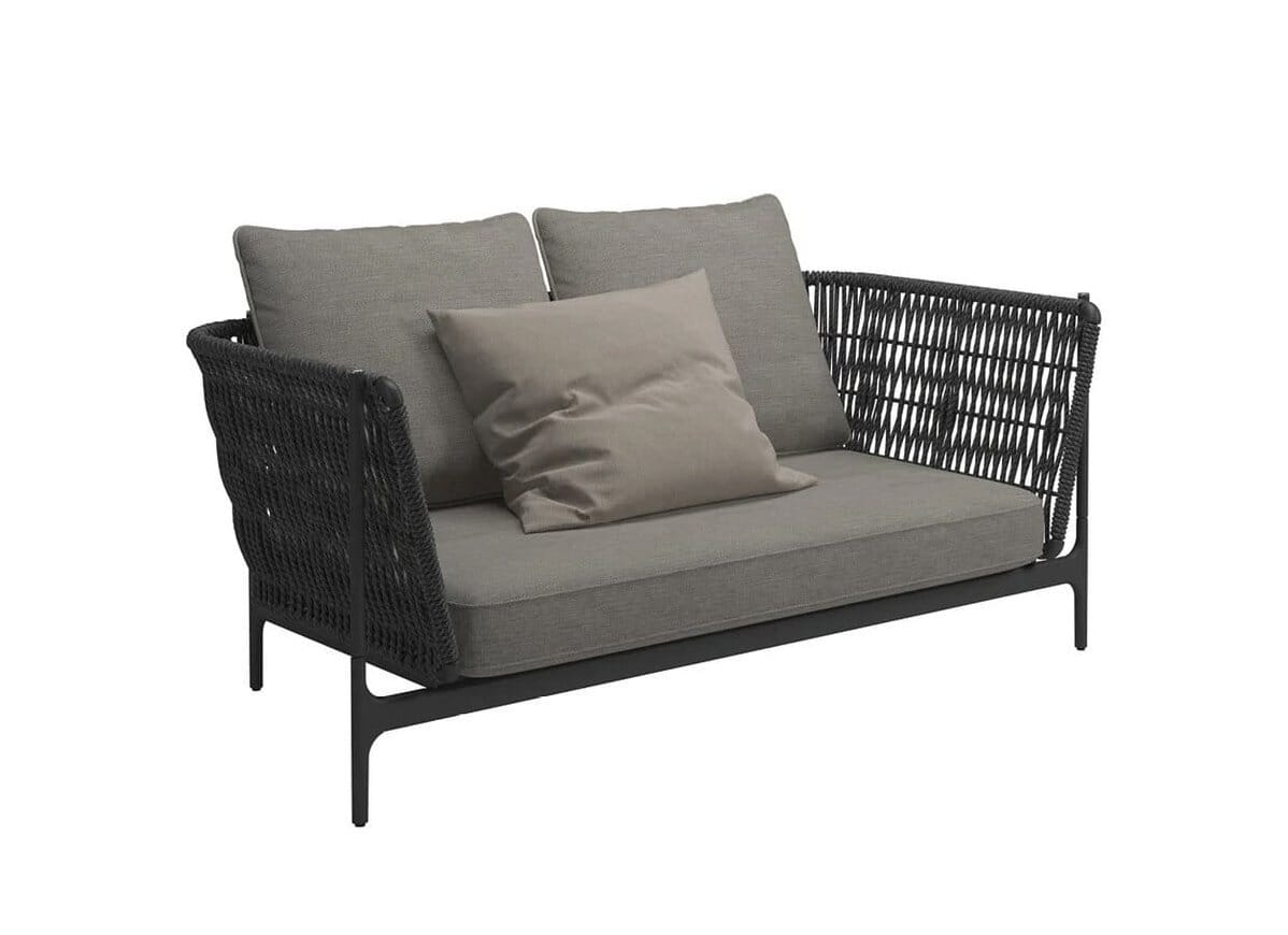 Grand Weave 2-Seater in Meteor Outdoor Furniture Gloster 