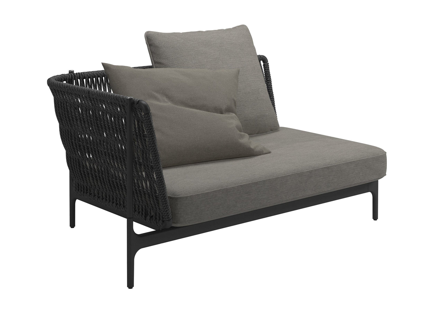 Grand Weave Modular Set 2 in Meteor Outdoor Furniture Gloster 