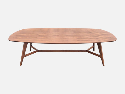 Johanna Elliptical Timber Table in Walnut Indoor Furniture Kett 