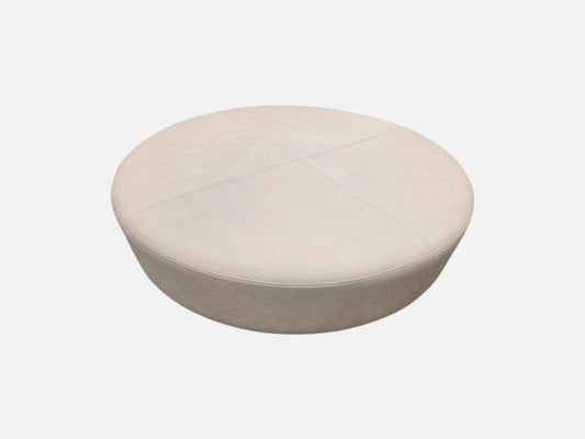 Johanna Large Ottoman Reverse Under Coffee Table in Cream Leather Indoor Furniture Kett 