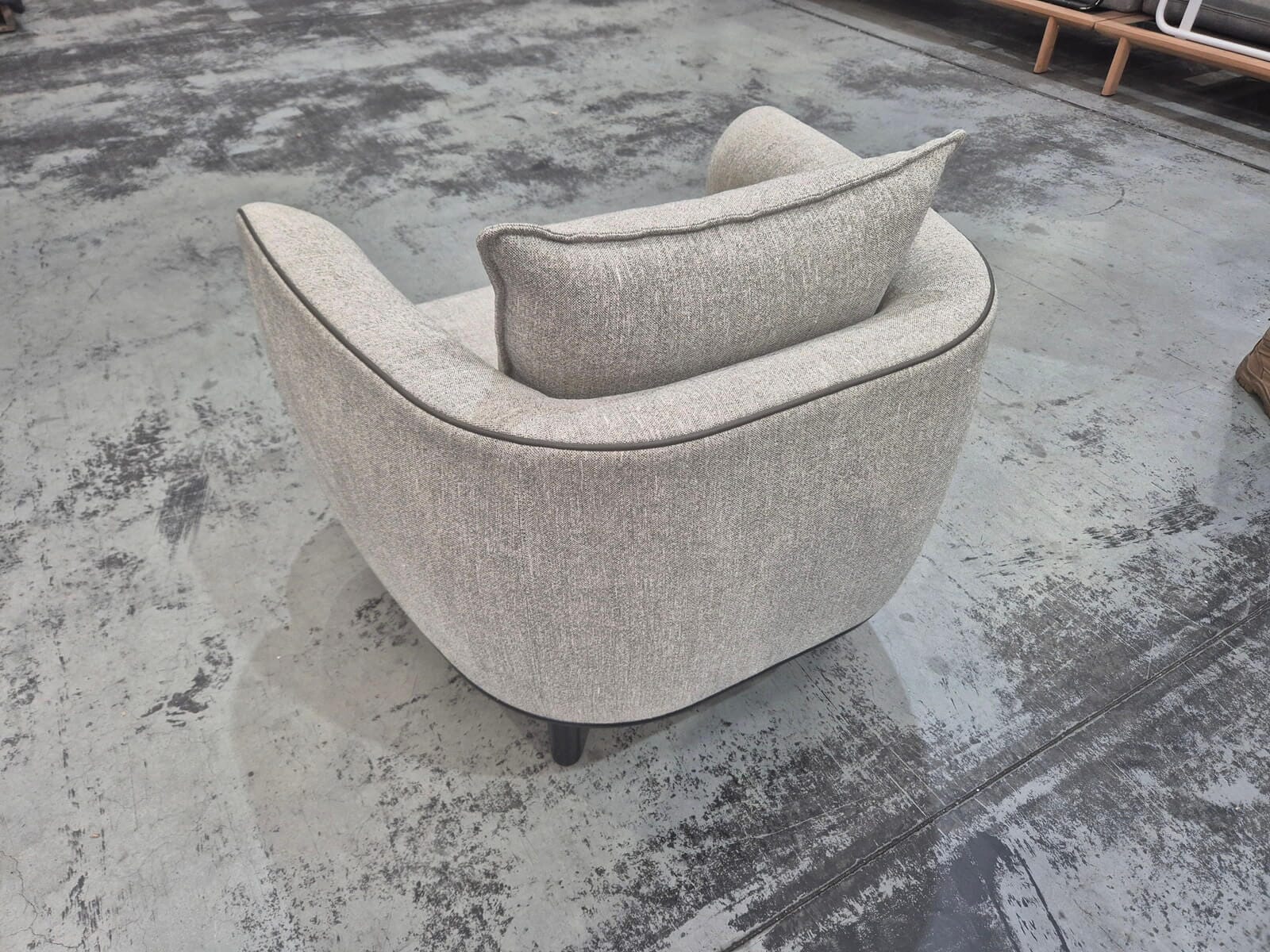 Johanna Occasional Chair in Belgian Linen Fern Indoor Furniture Kett 