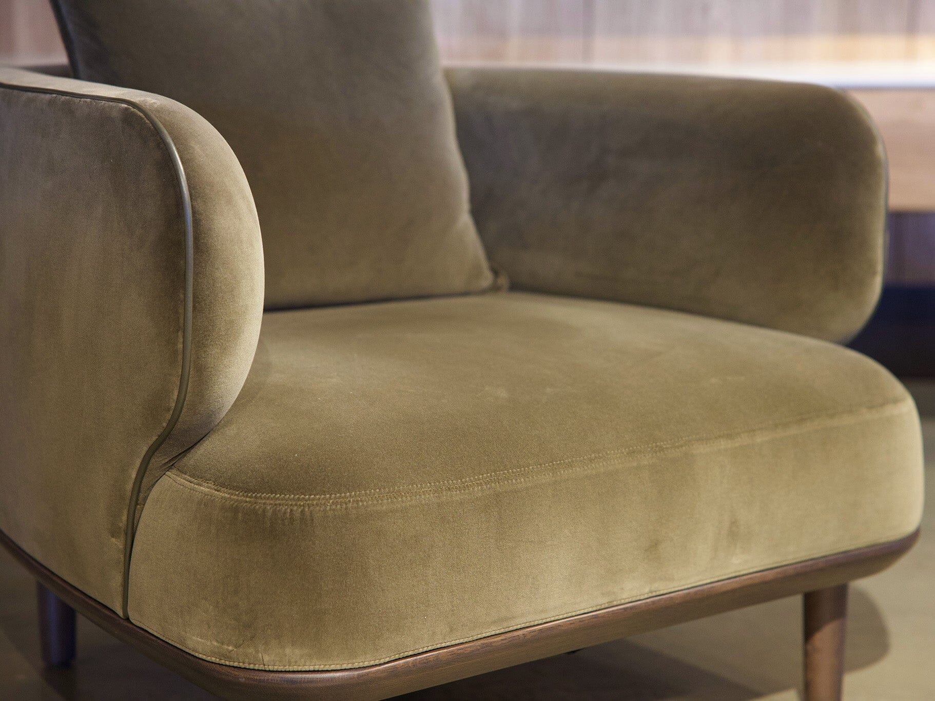 Johanna Occasional Chair in Oxford Velvet Indoor Furniture Kett 