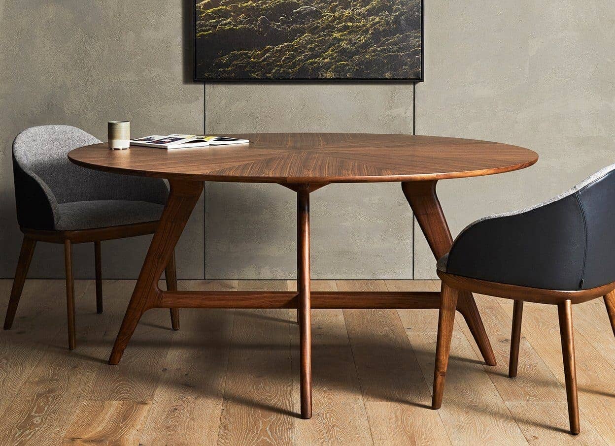 Johanna Round Timber Table 130cm Indoor Furniture Kett 