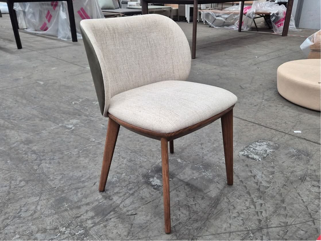 Johanna Sidechairs Light Walnut/Olive (4) Indoor Furniture Kett 