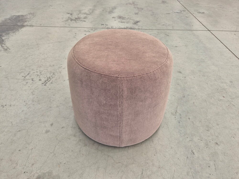Johanna Small Ottoman in Alpaca Velvet Truffle Indoor Furniture Kett 