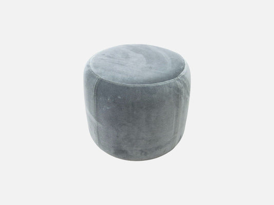 Johanna Small Ottoman in Velvet Graphite Indoor Furniture Kett 