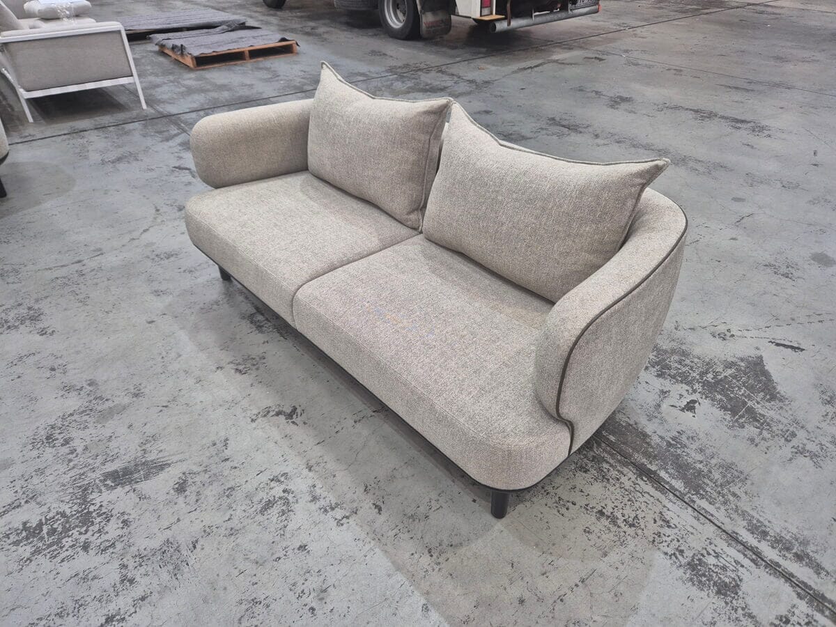 Johanna Sofa in Belgian Linen Fern Indoor Furniture Kett 