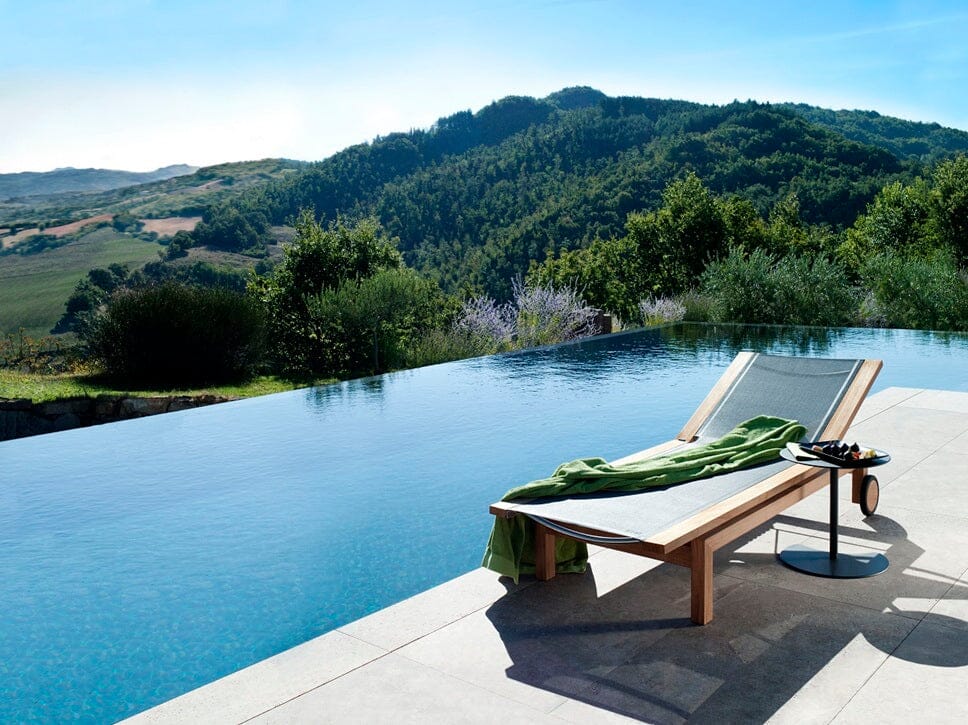 Kos Lounger in Black Outdoor Furniture Tribu 