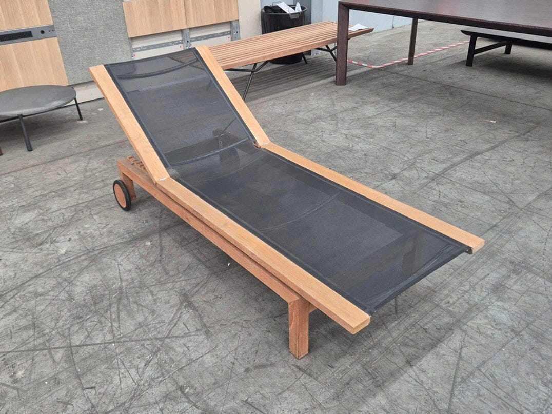 Kos Lounger in Black Outdoor Furniture Tribu 