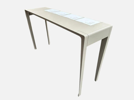 Mirthe Bar Table in Linen Outdoor Furniture Tribu 
