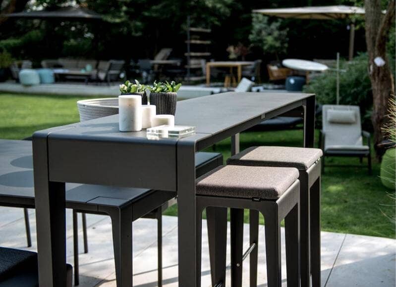 Mirthe Bar Table in Wenge Outdoor Furniture Tribu 