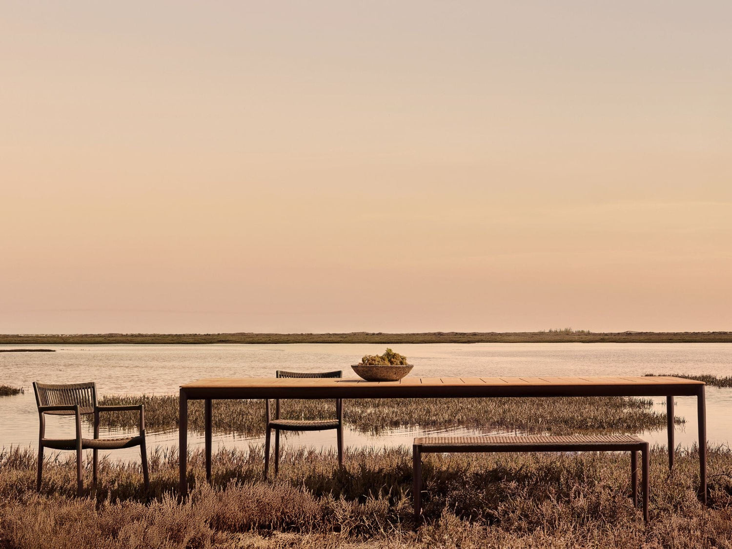 Nagomi Ceramic Dining Table Outdoor Furniture Tribu 