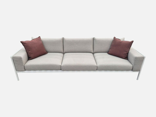 Natal Alu 3-Seater Sofa in White Outdoor Furniture Tribu