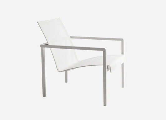 Natal Alu Easy Chair in White 20% Off - Outdoor Furniture