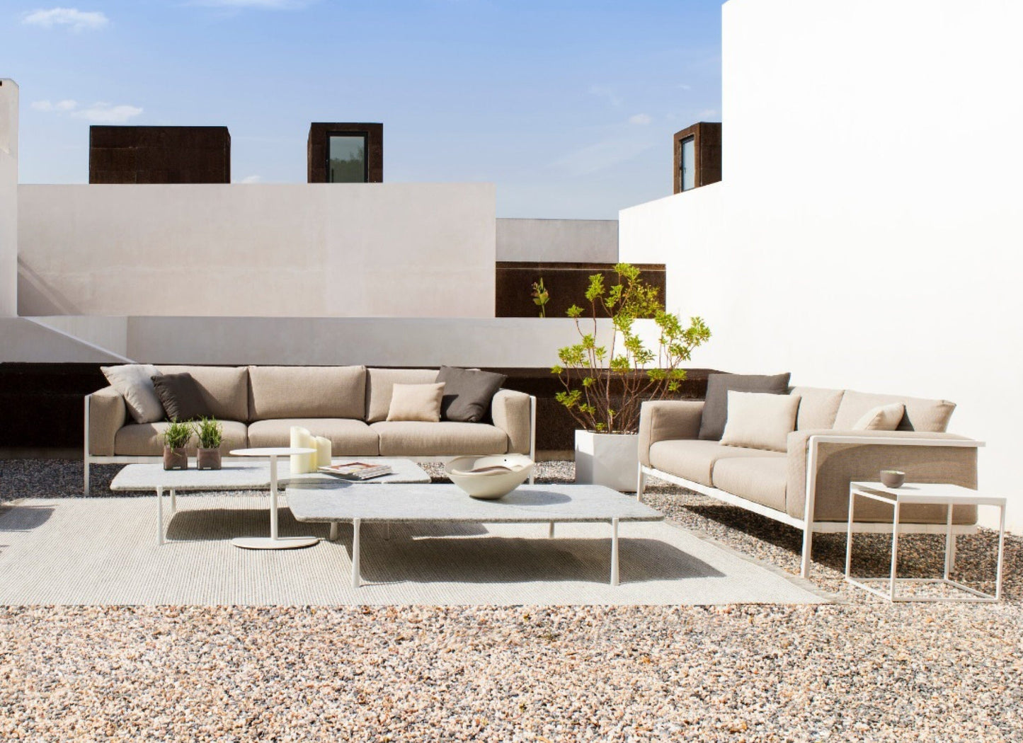 Natal Alu Sofa in White 20% Off Outdoor Furniture Tribu 