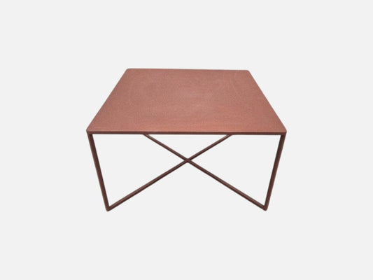 Natal Alu X Coffee Table in Burgundy Outdoor Furniture Tribu 