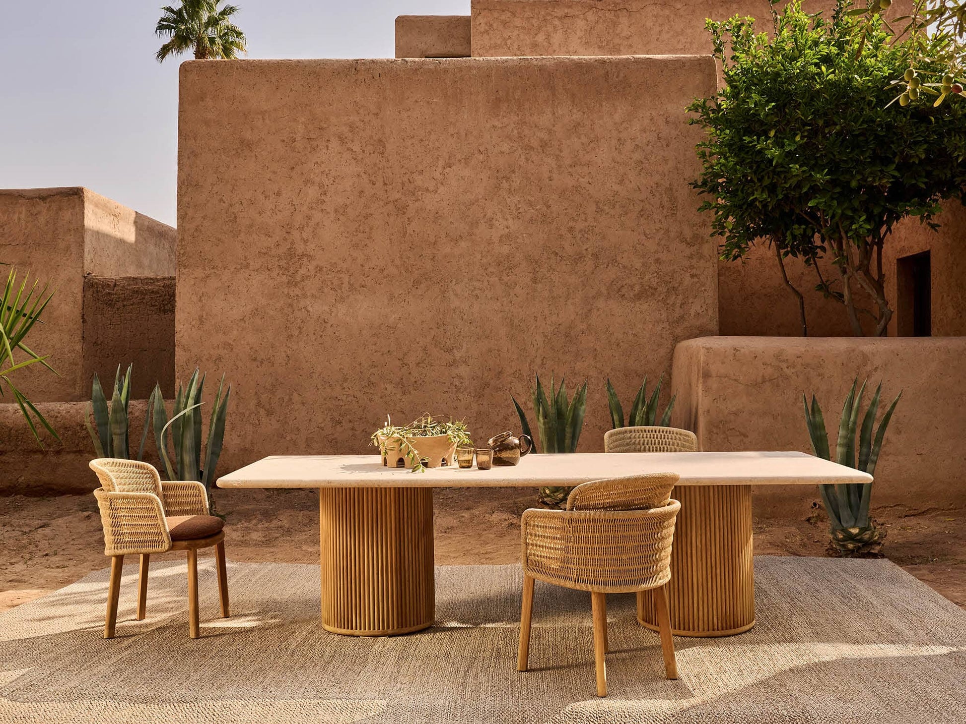 Otto Rectangle Dining Table Outdoor Furniture Tribu 