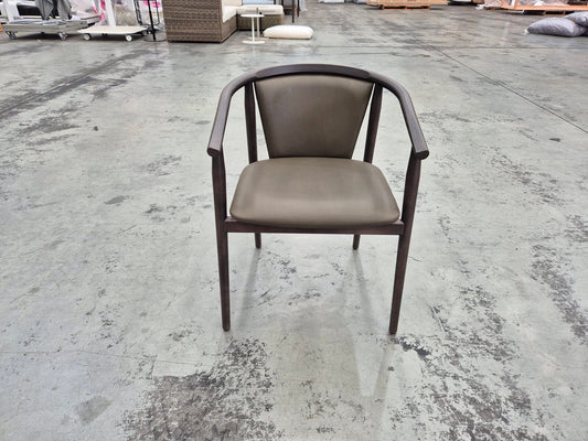 Otway Armchairs with Olive Leather (6)