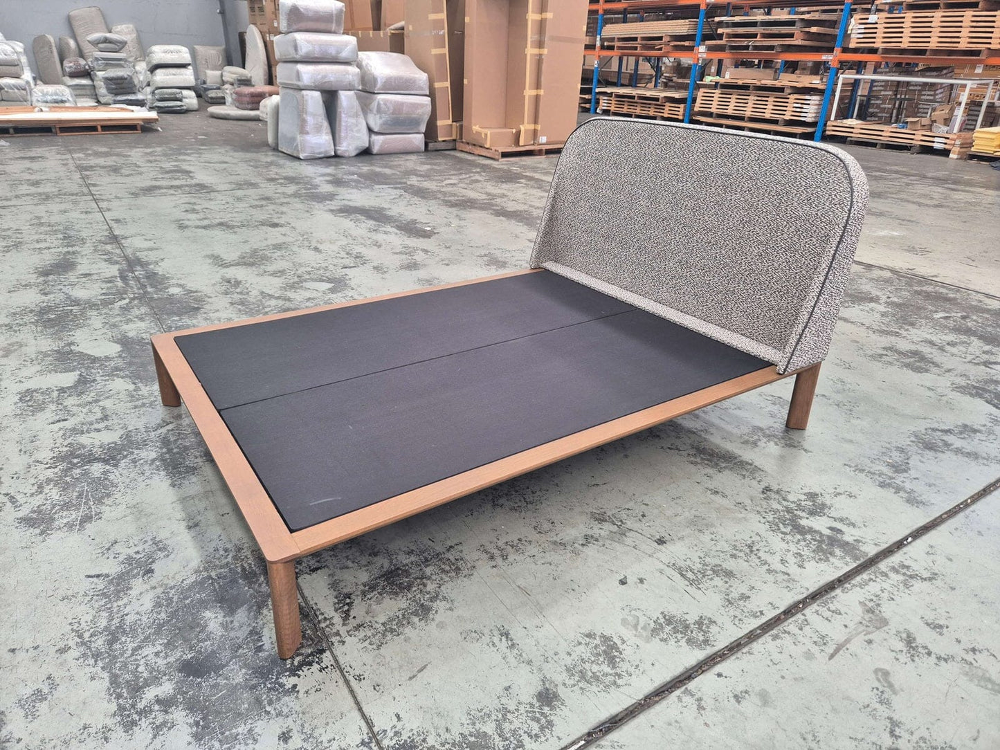 Otway Bed in Epernay Gravel Indoor Furniture Kett 