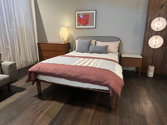 Otway Queen Bed in Epernay Gravel