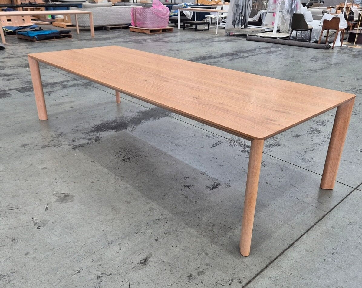 Otway Timber Dining Table 300cm in Natural Oak Indoor Furniture Kett 