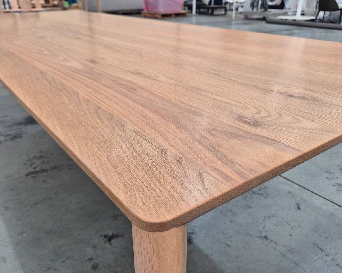 Otway Timber Dining Table 300cm in Natural Oak Indoor Furniture Kett 