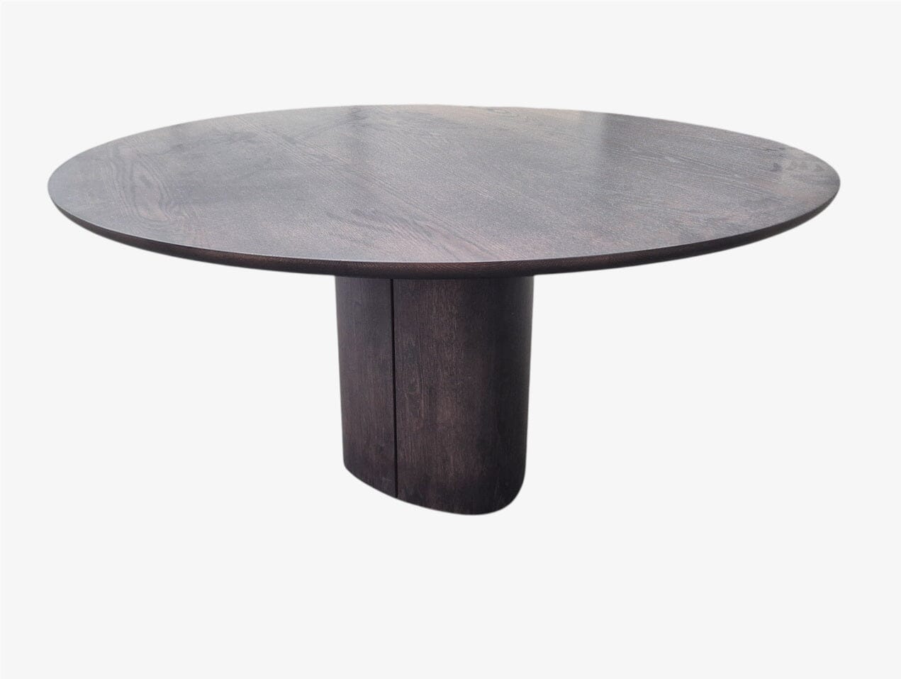 Portland Pedestal Dining Table in Smoked Oak Indoor Furniture Kett 