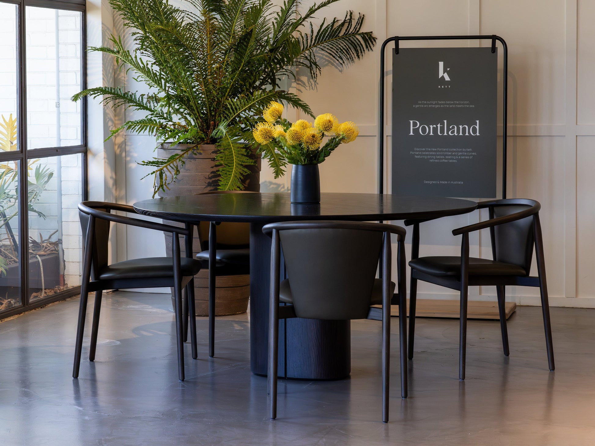 Portland Pedestal Dining Table Indoor Furniture Kett 