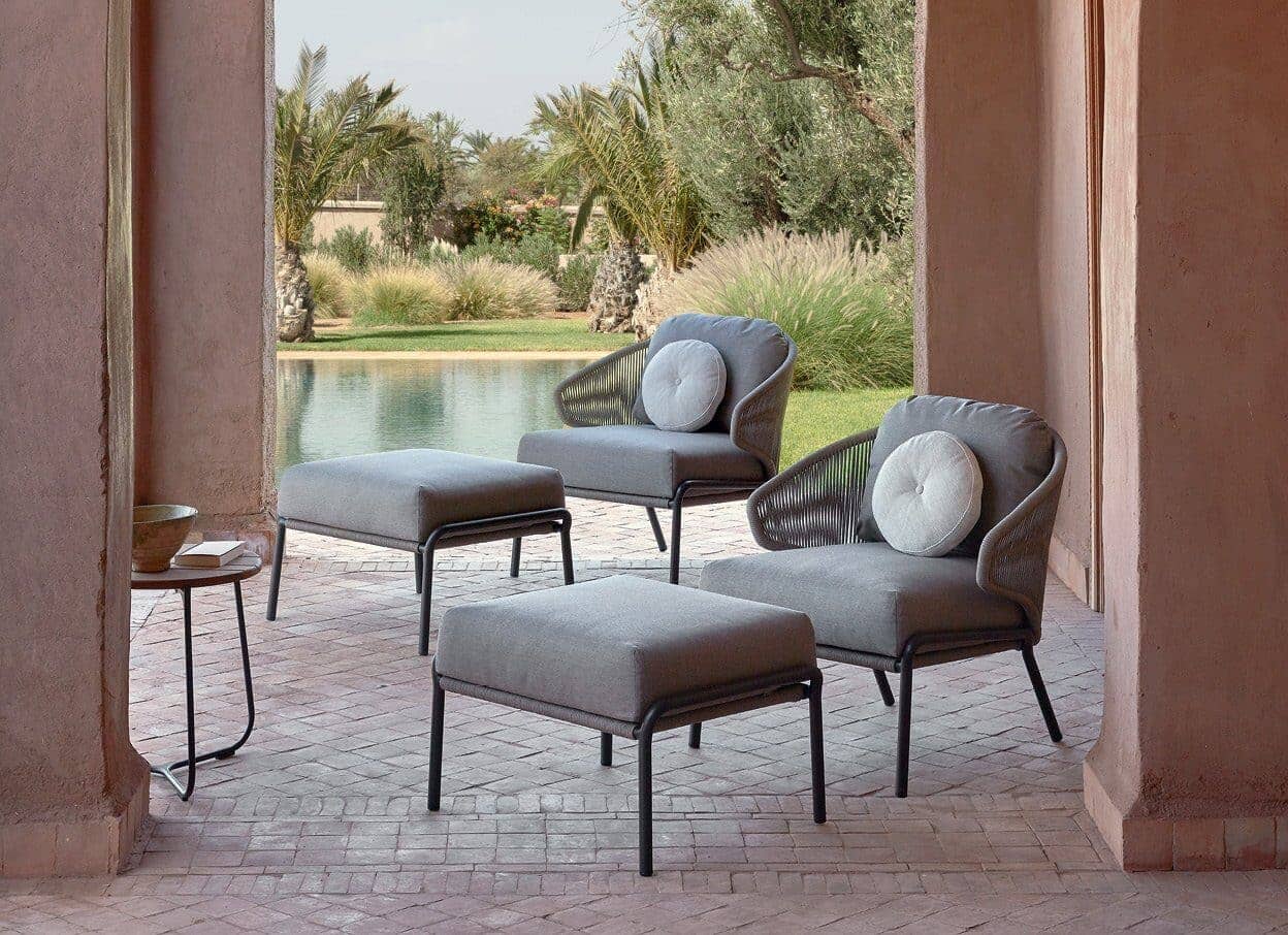 Radoc 3 Seater Sofa in Linen Sand Outdoor Furniture Manutti 