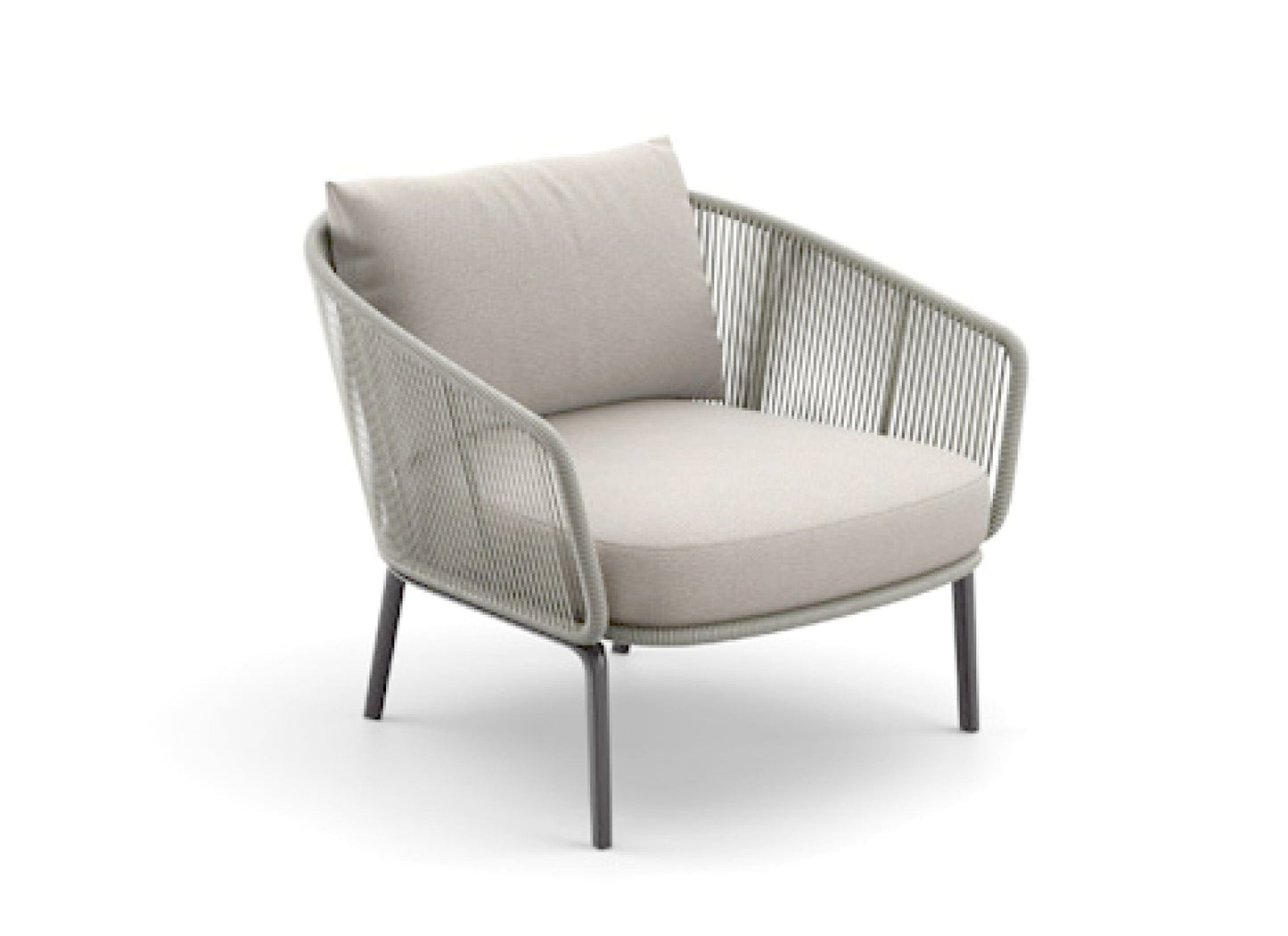 RILLY Lounge Chair in Taupe Touch 50% Off Outdoor Furniture DEDON 
