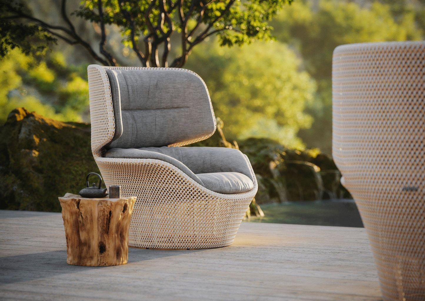 SEASHELL Wing Chair Outdoor Furniture DEDON 