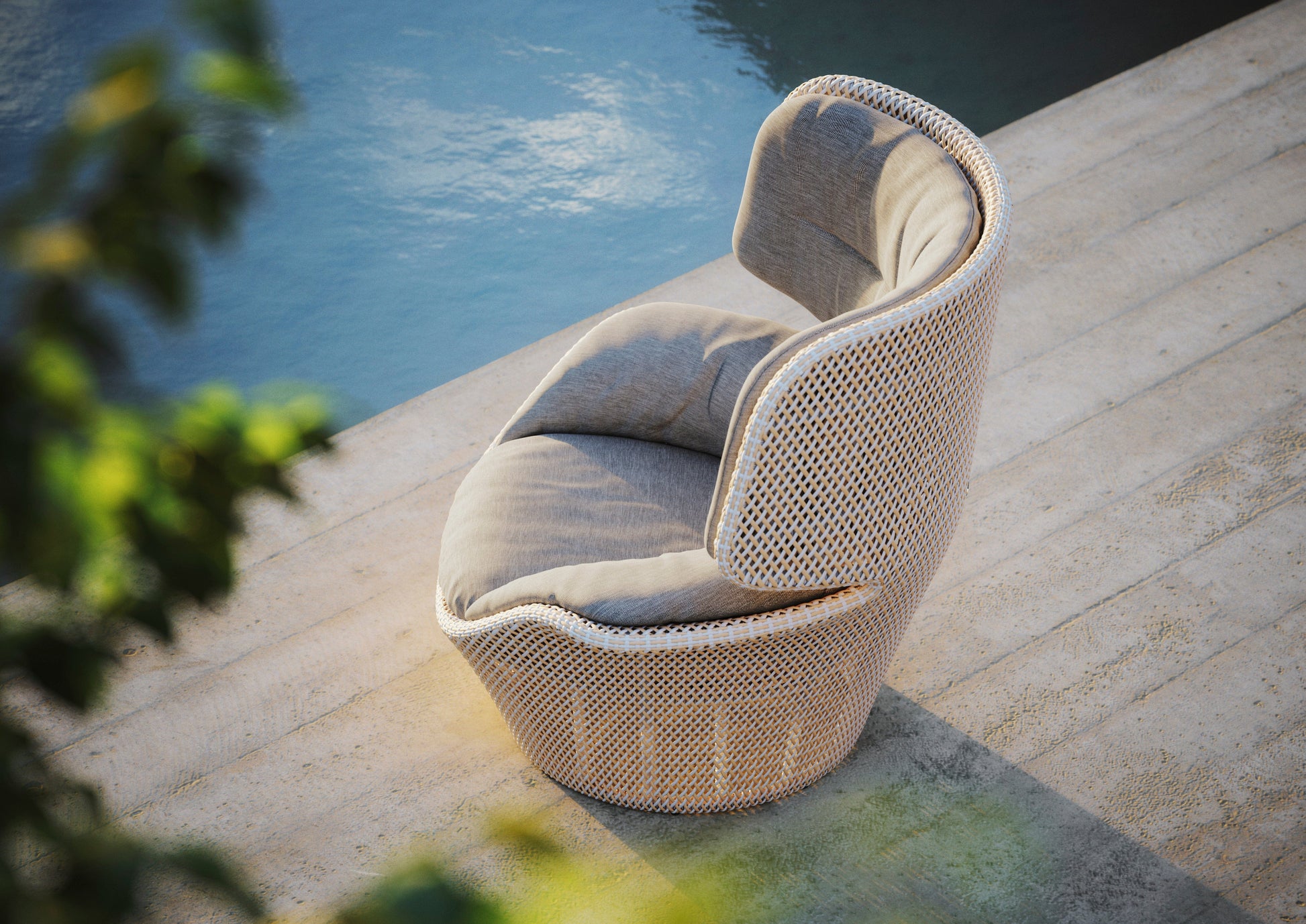 SEASHELL Wing Chair Outdoor Furniture DEDON 