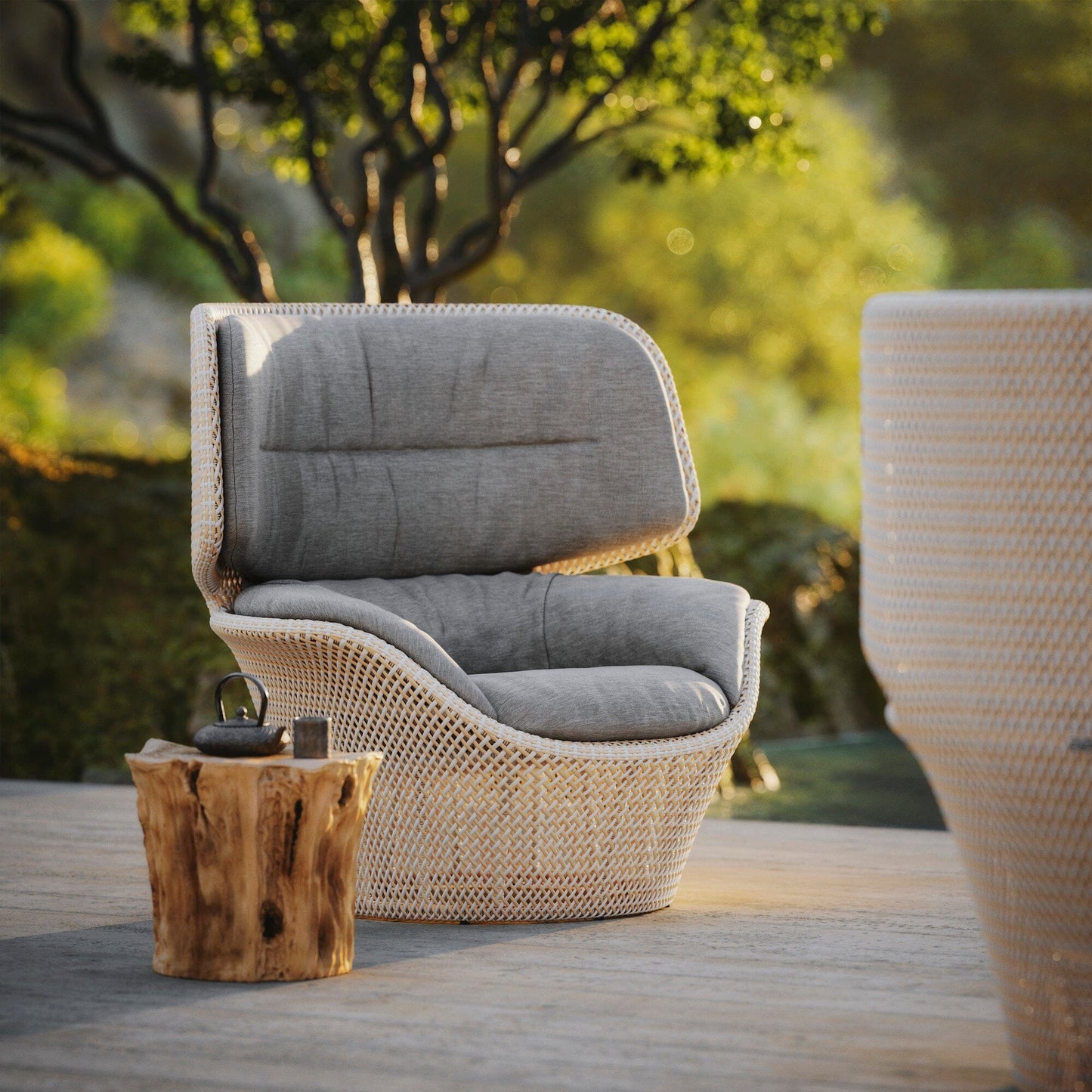 SEASHELL Wing Chair Outdoor Furniture DEDON 