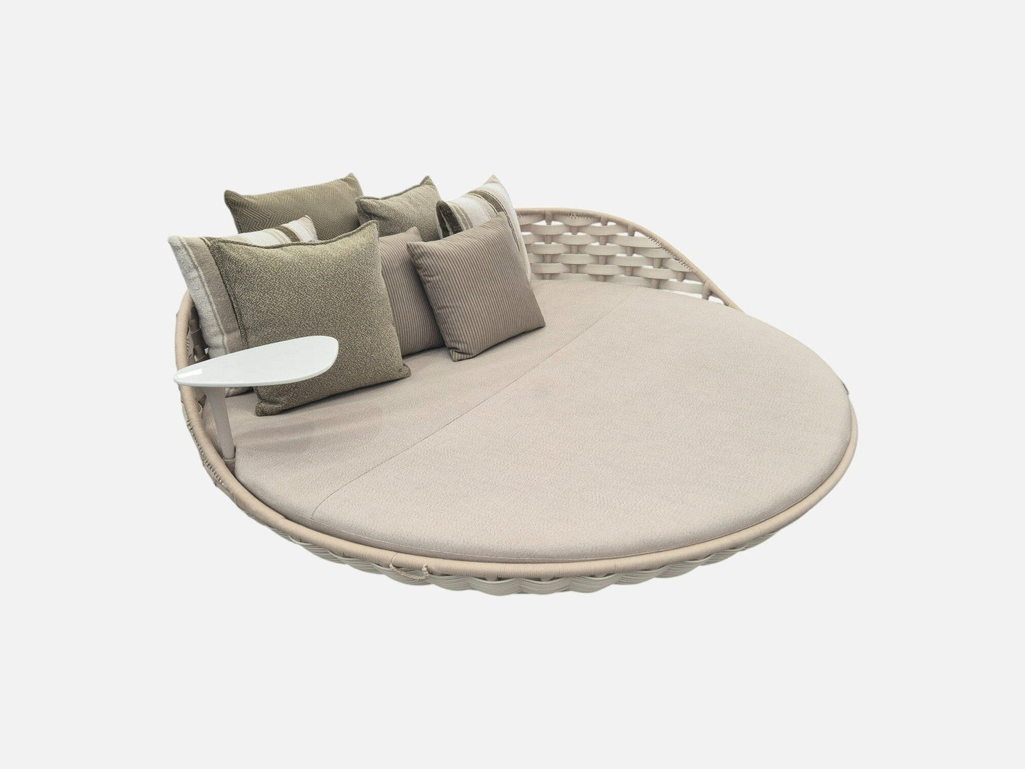 SWINGREST Standing Lounger in Chalk Incl. Deco Cushions Outdoor Furniture DEDON 