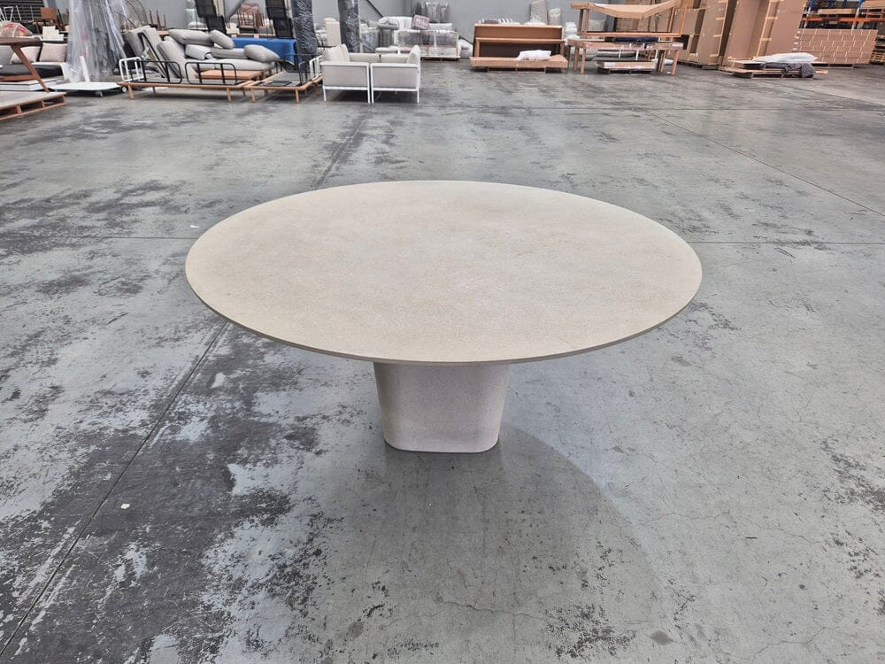 Tao Table 160cm Round in Linen Outdoor Furniture Tribu 