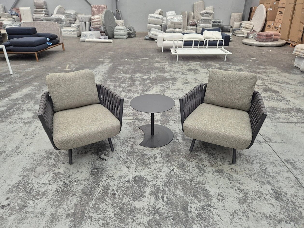 Tosca Lounge Chairs in Wenge (2) Outdoor Furniture Tribu 