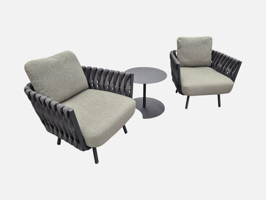 Tosca Lounge Chairs in Wenge (2) Outdoor Furniture Tribu 