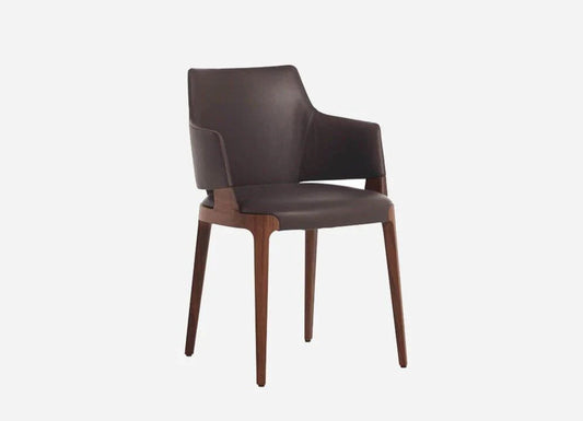 Velis Chair in Walnut (1) Indoor Furniture Potocco 