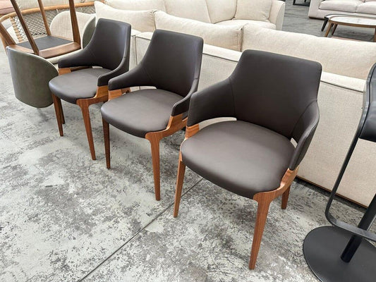 Velis Armchairs in Walnut (1)