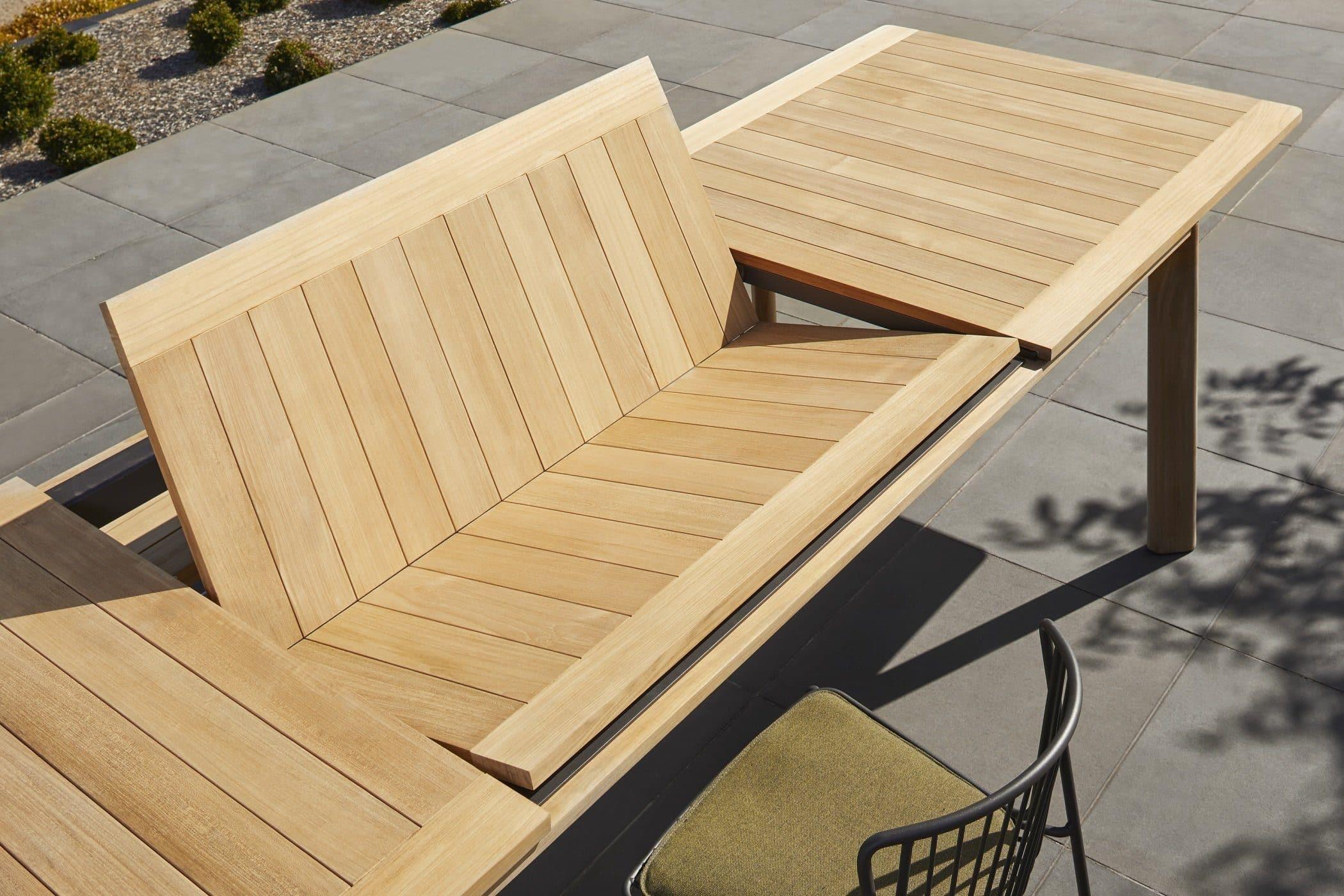 Teak extension on sale table outdoor