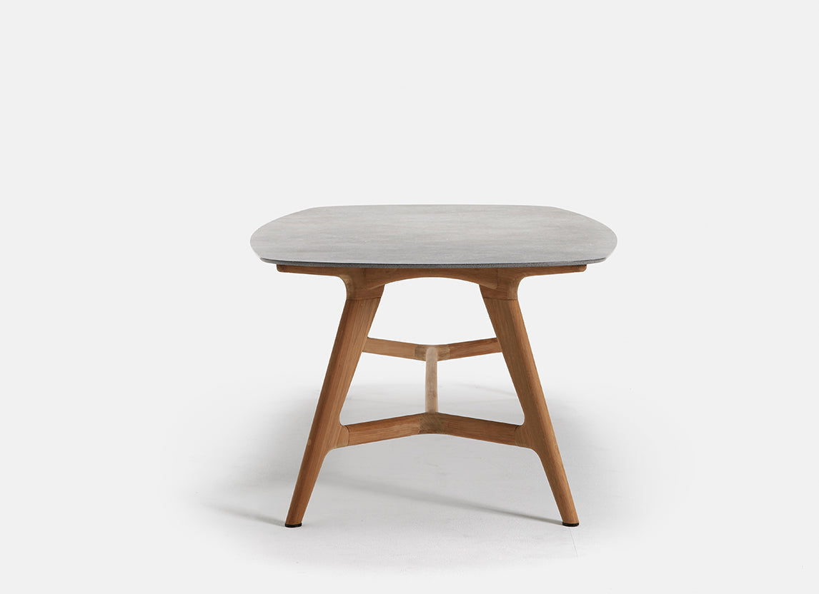 Forrest Elliptical Ceramic Table Outdoor Furniture Kett 