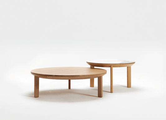Otway Round Coffee Tables Timber - Indoor Furniture